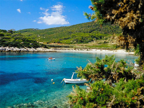 Spiaggia di sabbia a Milna